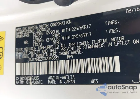 2016 Lexus Nx 200T z USA, uszkodzony, nr VIN JTJYARBZXG2048682